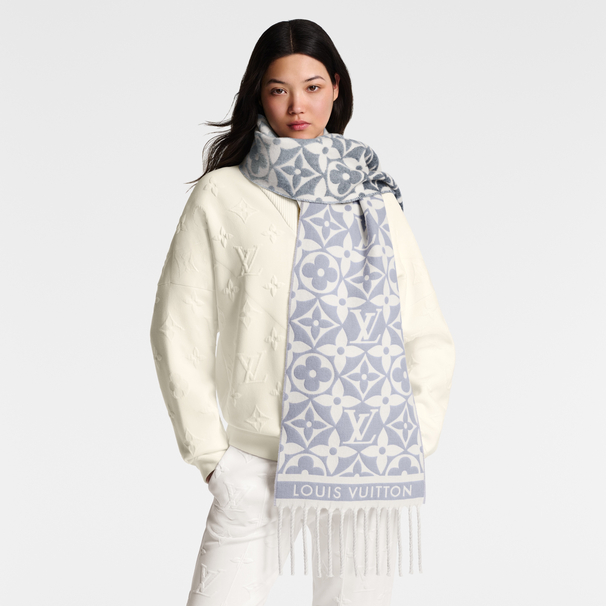 LV Frosty Gradient Scarf S00 - Women - Accessories | LOUIS VUITTON ®